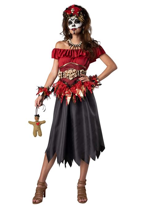 Voodoo costume - Aug 22, 2017 · This Voodoo costume for men and women will have you set for frightening Halloween fun! DETAILS THAT MATTER: With a burlap outer shell decorated with buttons, stitching, and an appliqued heart, this Voodoo Doll costume for women and men has a signature style that will add a unique twist to your costume party. 